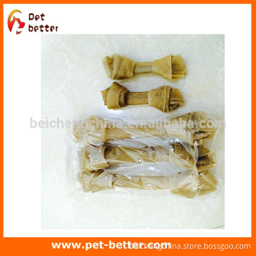DOG Food Type and Eco-Friendly Feature rawhide dog chew 2.5" knotted bones
